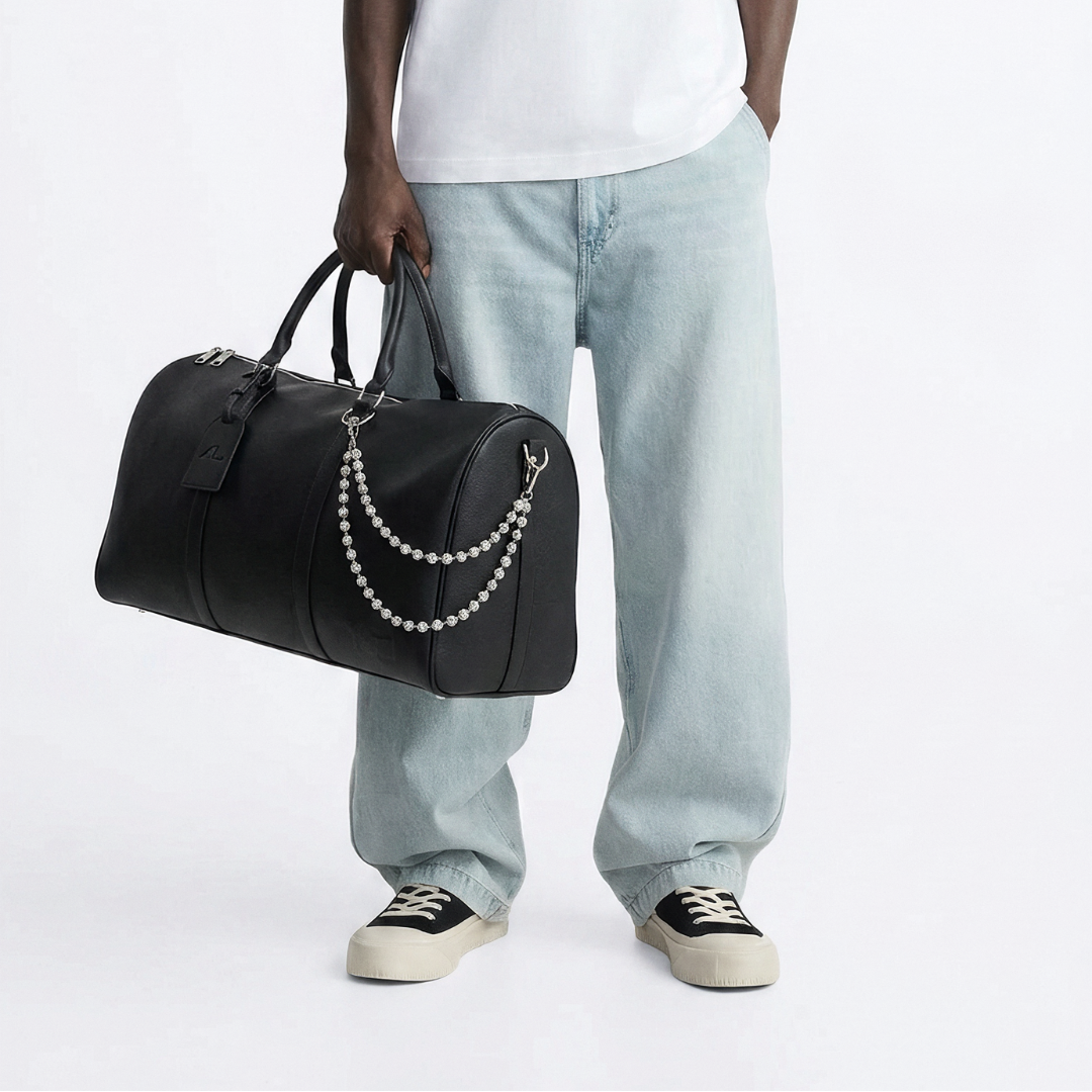 ”noir”  duffle bag