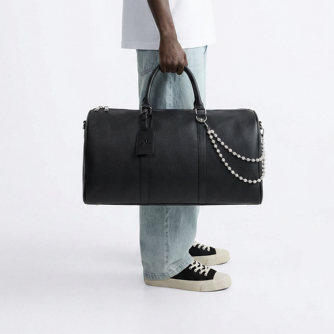”noir”  duffle bag
