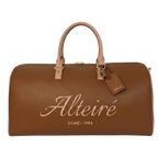 Brown Leather Duffle Bag, Alteiré