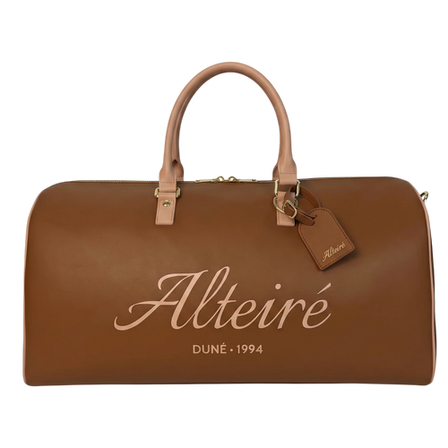 Brown Leather Duffle Bag, Alteiré