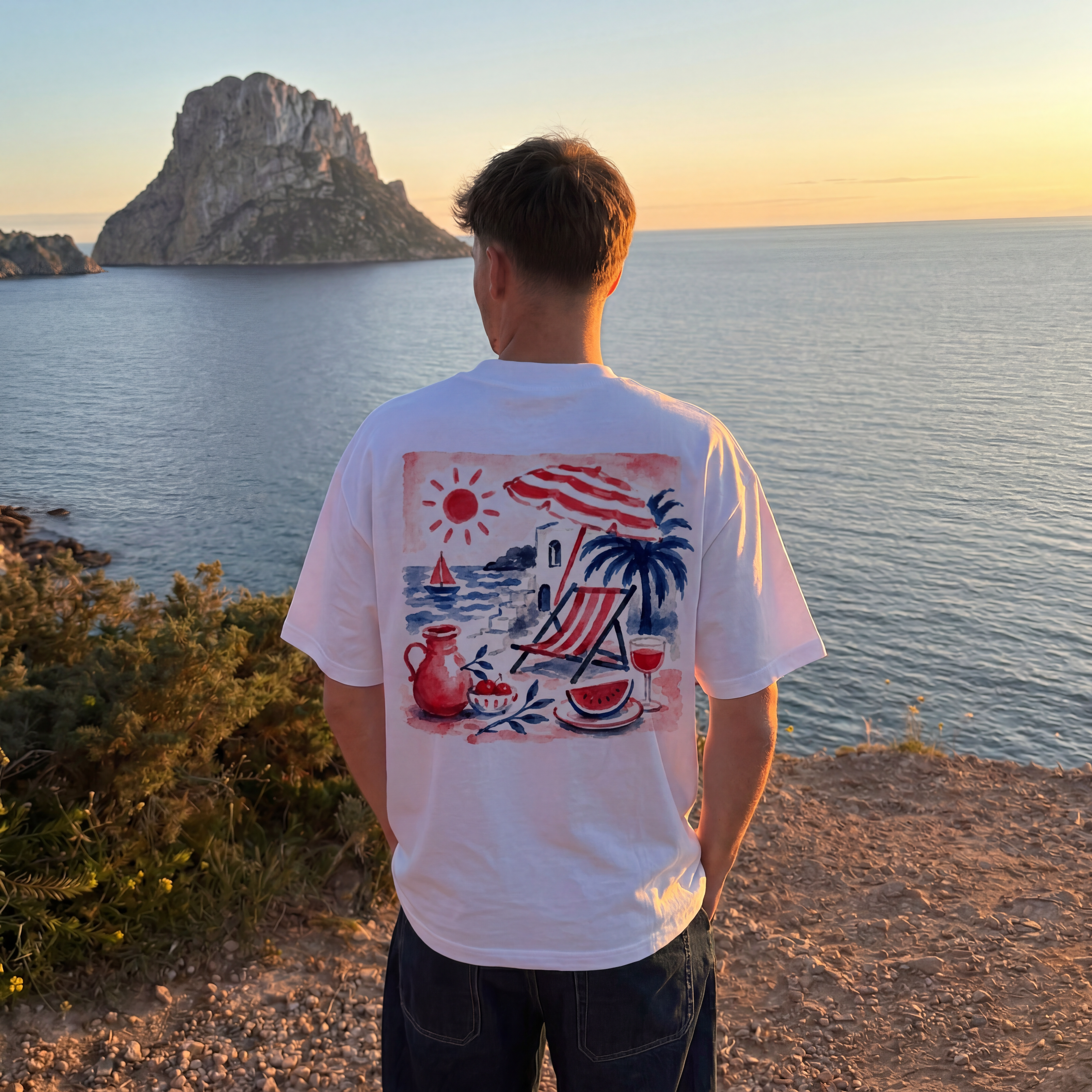 RIVIERA SUNSET T - SHIRT