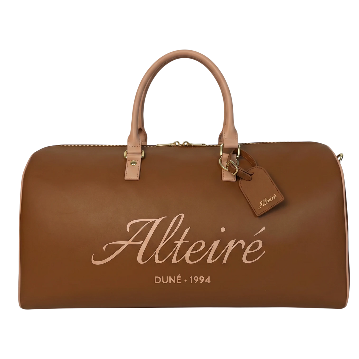 Brown Leather Duffle Bag, Alteiré