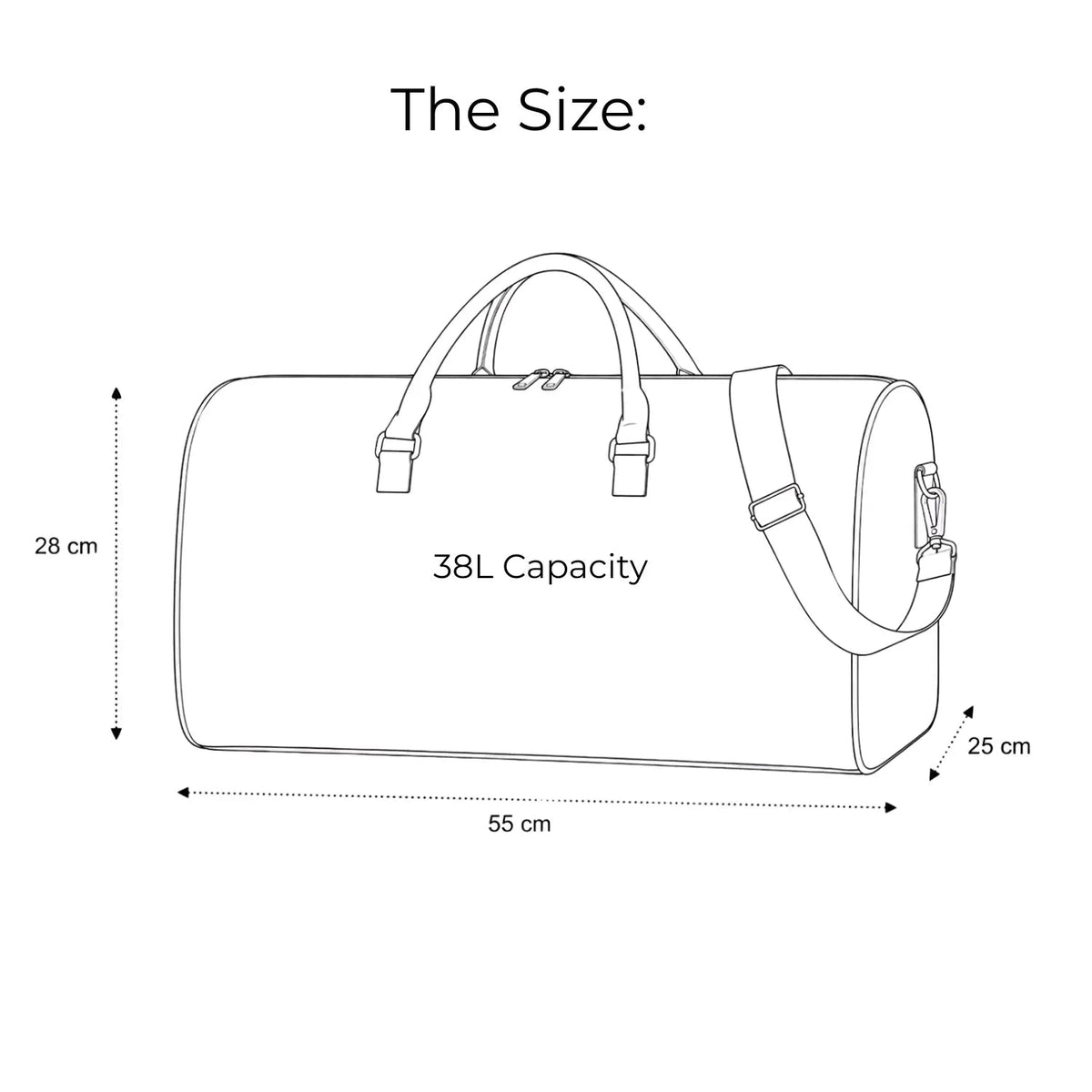 "NOIR" DUFFLE BAG